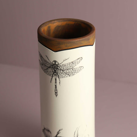 Laura Zindel Canister Vase / Small / Dragonfly