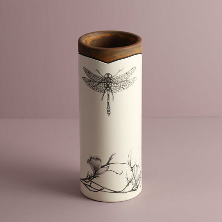 Laura Zindel Canister Vase / Small / Dragonfly