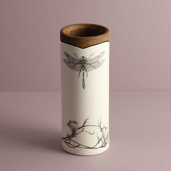Laura Zindel Canister Vase / Small / Dragonfly