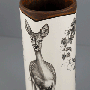 Laura Zindel Canister Vase / Large / Fallow Doe