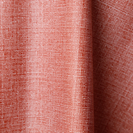 Laminated Cotton Round Tablecloth / Falu Red