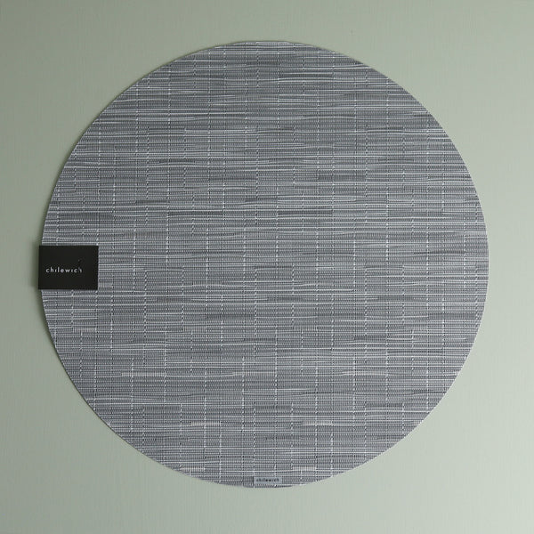 Chilewich Vinyl Placemats / Bamboo Fog Round