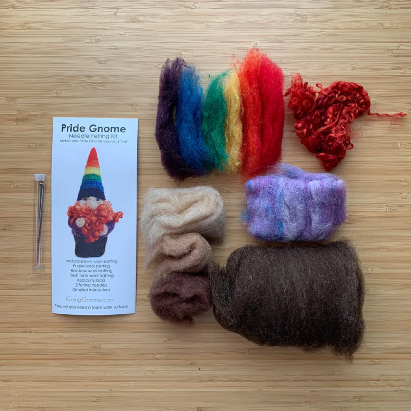 Needle Felting Kit / Pride Gnome + sett – One Mercantile / Sett