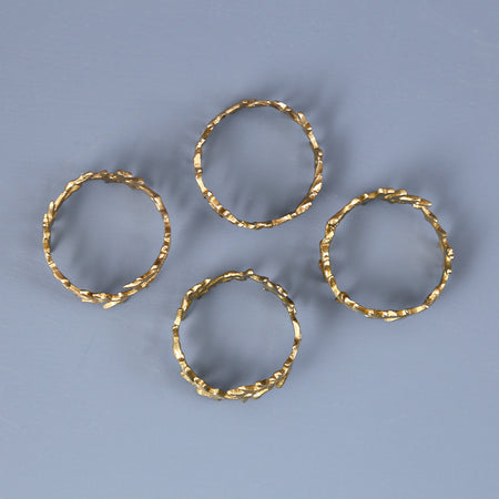 Evia 4pc Napkin Ring Set