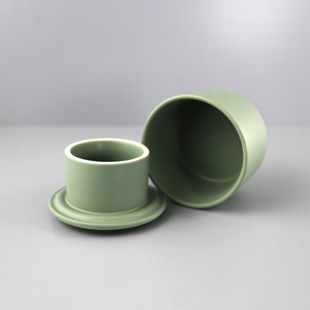 Ceramic Butter Crock / Elm Green