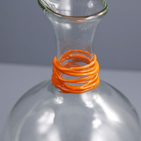 Handblown Glass Carafe / Orange