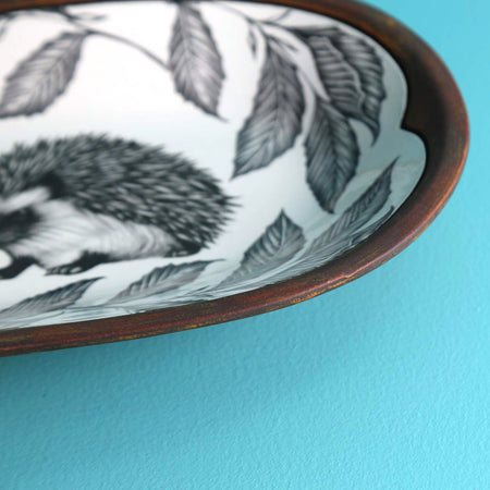 Laura Zindel Rectangular Serving Dish / Hedgehog #1