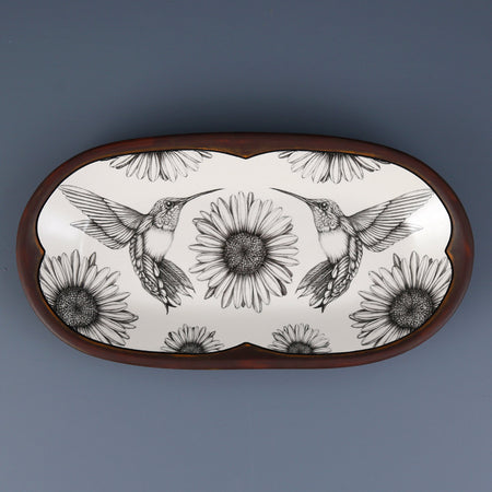 Laura Zindel Rectangular Serving Dish / Hummingbird #4