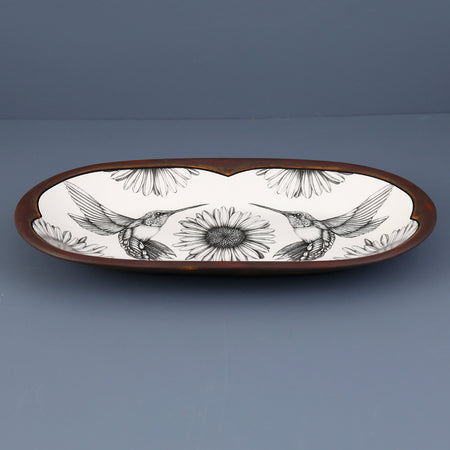 Laura Zindel Rectangular Serving Dish / Hummingbird #4