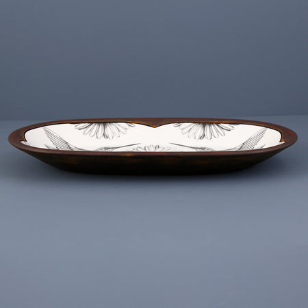 Laura Zindel Rectangular Serving Dish / Hummingbird #4