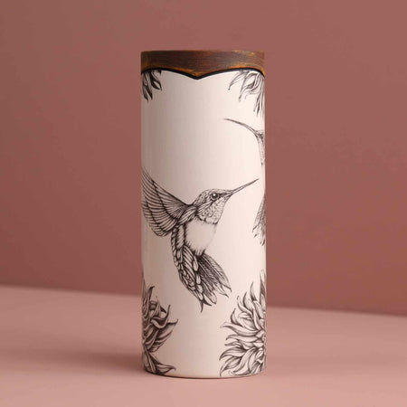 Laura Zindel Canister Vase / Small / Hummingbird #4