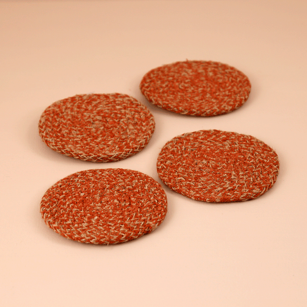 Jute Coaster Set / Rust