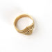 Brass Labyrinth Ring