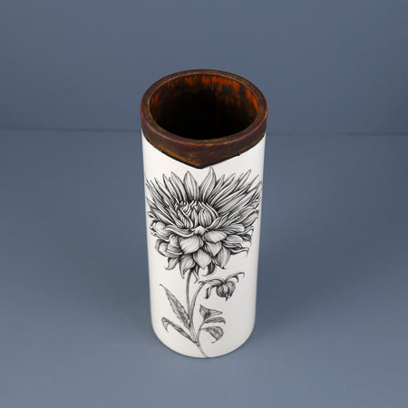 Laura Zindel Canister Vase / Small / Cactus Dahlia