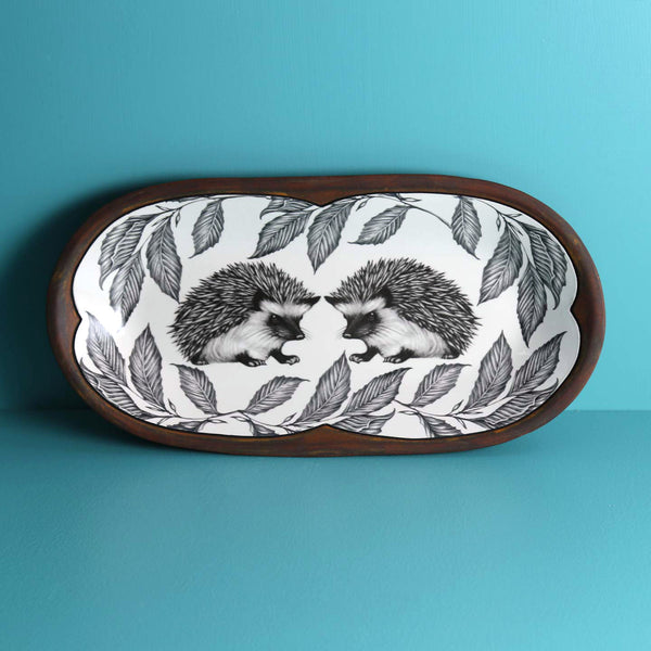 Laura Zindel Rectangular Serving Dish / Hedgehog #1