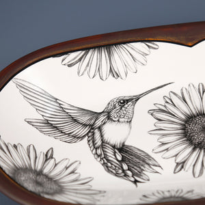 Laura Zindel Rectangular Serving Dish / Hummingbird #4
