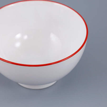 Red Rim Bowl / Soup or Cereal