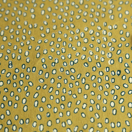 Block Print Tablecloth / Leo Mustard