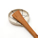 Handmade Ceramic Spoon Rest / White Angles