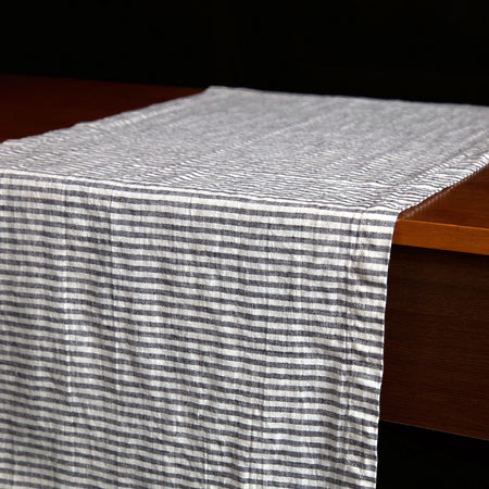 Stripes Linen Table Runner / 59"