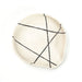 Handmade Ceramic Spoon Rest / White Angles