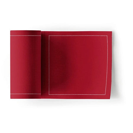 Cotton Cocktail Napkins Roll / Red