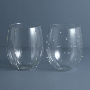 Livenza Stemless Wine Glasses / Set of 6 Assorted