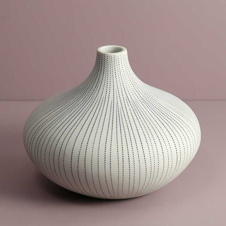 Monique Porcelain Vase / Blue Dash
