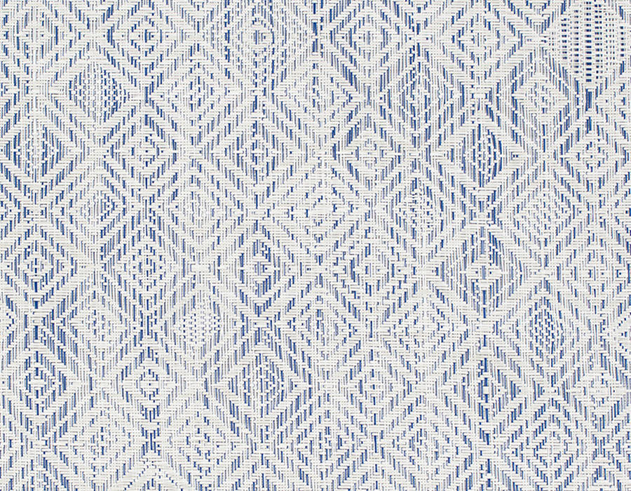 Chilewich Blue Mosaic Floor Mat, 106 x 30