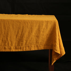 Mustard Linen Tablecloths