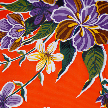 Oilcloth Tablecloth / Hibiscus