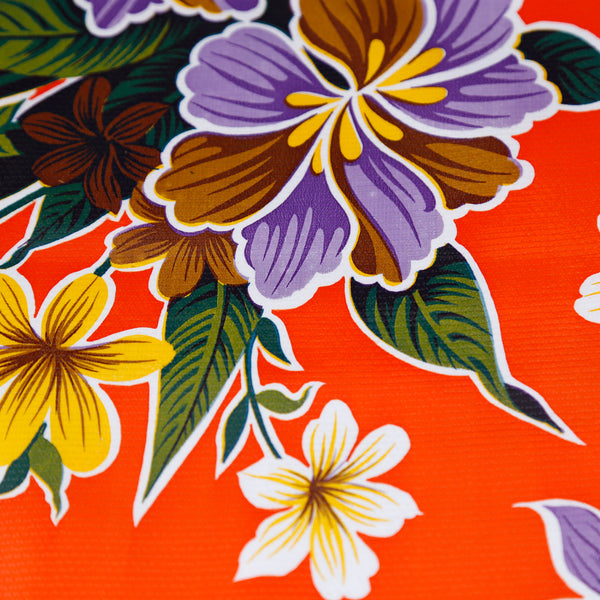 Oilcloth Tablecloth / Hibiscus