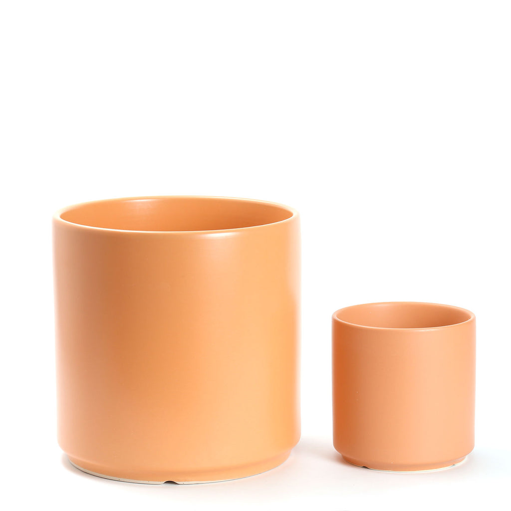 Modern Ceramic Planter / Peach