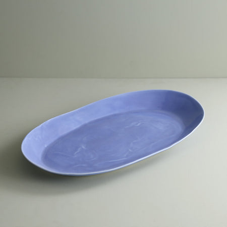 Davistudio Large Oval Platter / Periwinkle