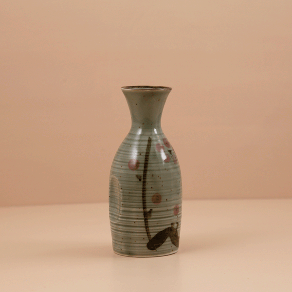 Mashiko Plum Japanese Ceramic Sake Pitcher