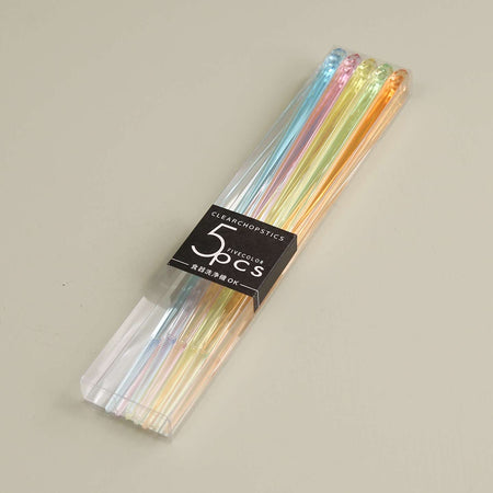 Rainbow Acrylic Chopsticks / Set of 5 Pair