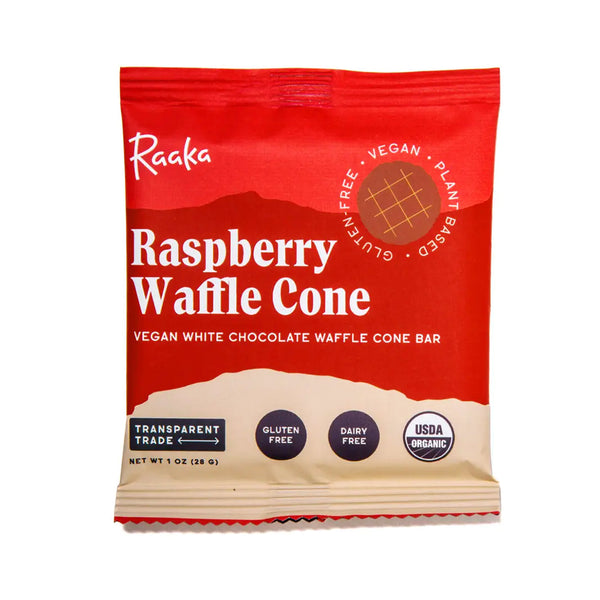 Raaka Waffle Cone / Raspberry
