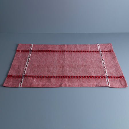 Hadley Knotted Placemat / Red