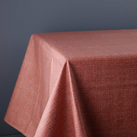 Laminated Cotton Square & Rectangle Tablecloths / Falu Red