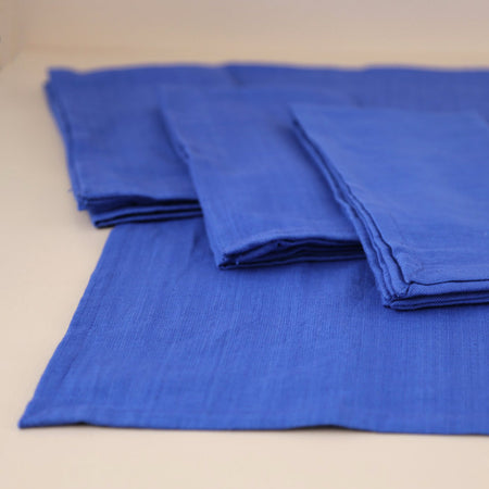 Royal Blue Cotton Napkins / 4pc