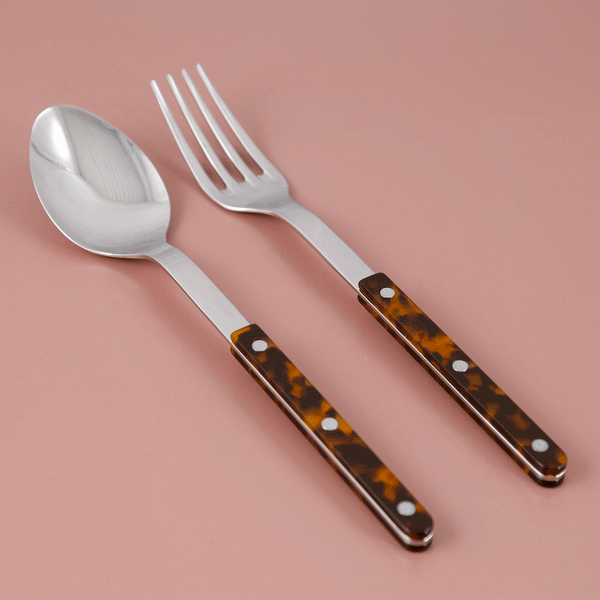 Bistrot Salad Server Set / Tortoise