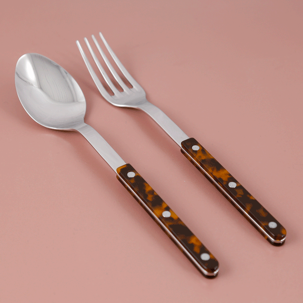 Bistrot Salad Server Set / Tortoise