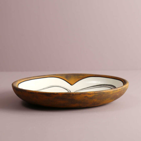 Laura Zindel Small Serving Dish / Rough Snake