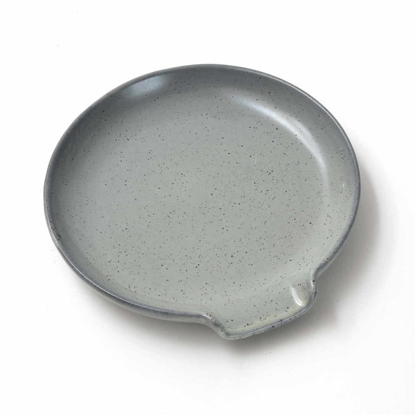 Glazed Ceramic Spoon Rest / Dusk
