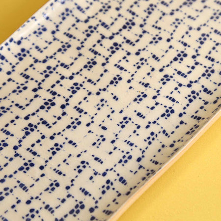 Terrafirma Tart Tray / Maze / Cobalt