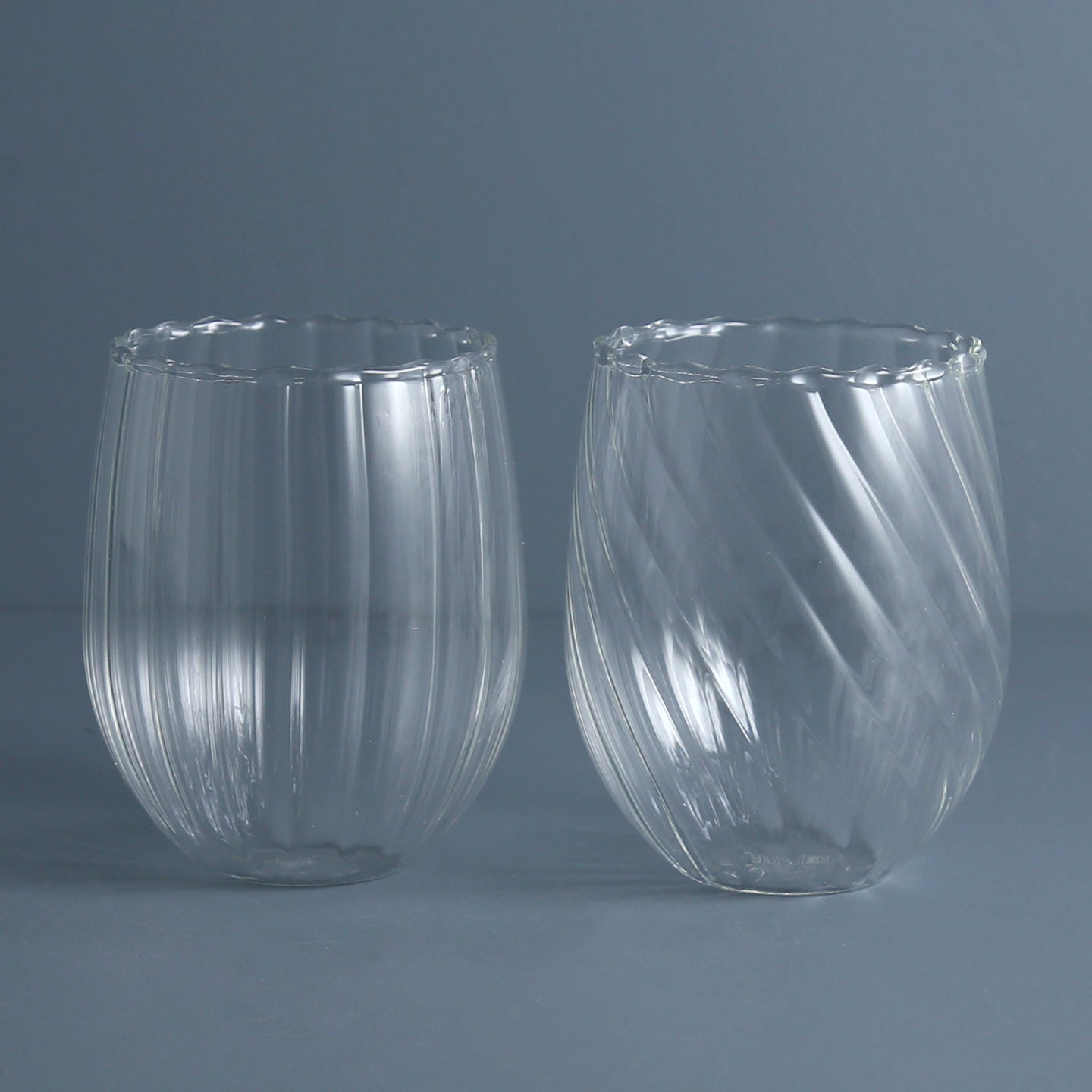 Livenza™ Mould Blown Borosilicate Glass Stemless Wine Glass (set of 6) -  texxture™ — Design Ideas