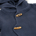 Organic Cotton Hooded Sweater / Dusty Blue