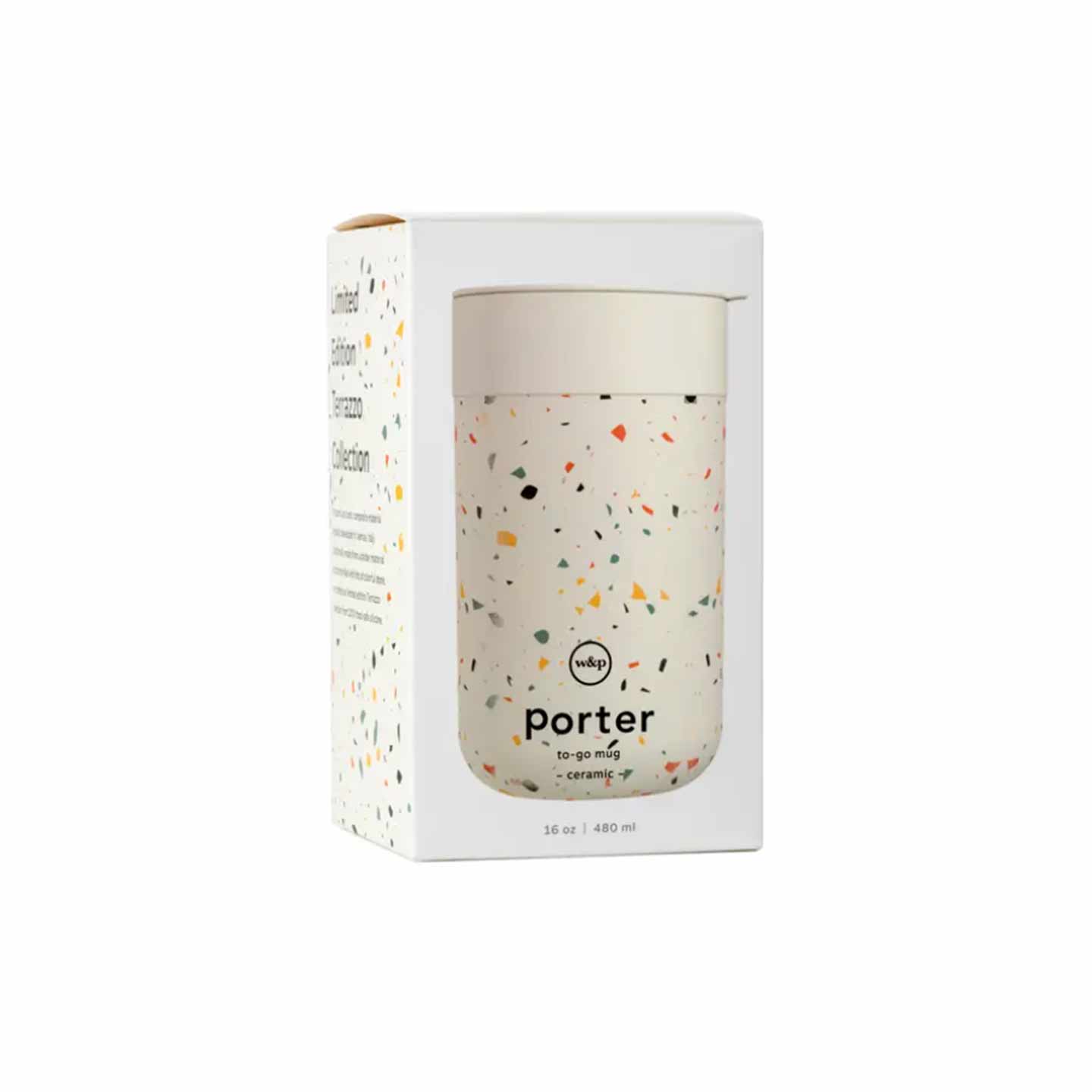 Custom W&P Porter Mug 12 Oz Cream Terrazzo 100370-160