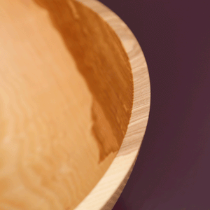 Hand Carved Large Ash Wood Bowl