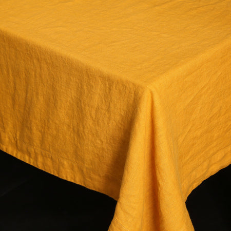 Mustard Linen Tablecloths